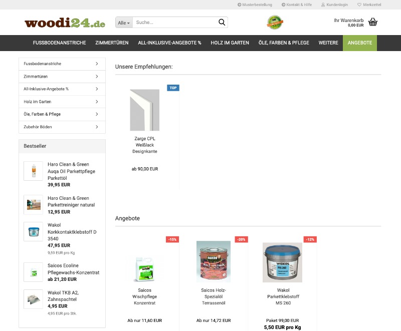 Woodi24 Homepage
